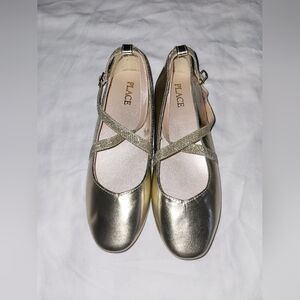 The Childrens Place Gold Flats Elegant Loafers